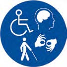 Living with a disability logo