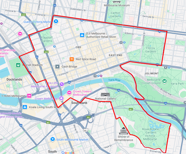 Public notice: Melbourne CBD and surrounds - Saturday 15 November 2025