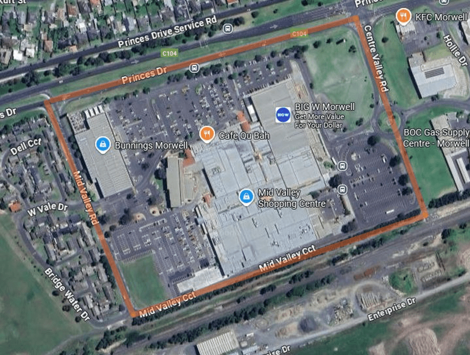 The designated area is contained within the Southern side of Princes Drive, the Western side of Centre Valley Road, and the Northern and Eastern side of Mid Valley Circuit, (but not including those roads). 